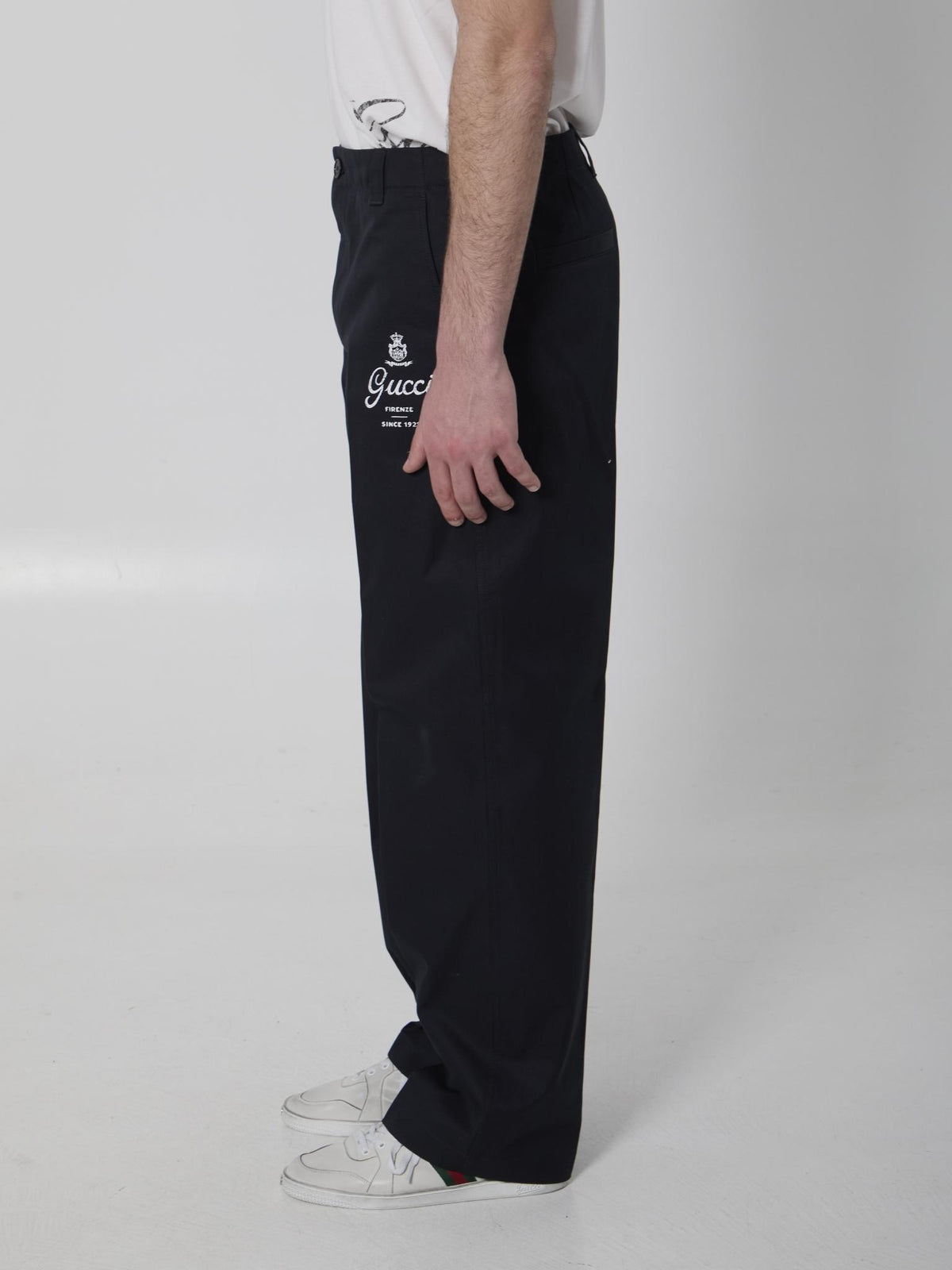 GUCCI Blue Wool Dress Pants