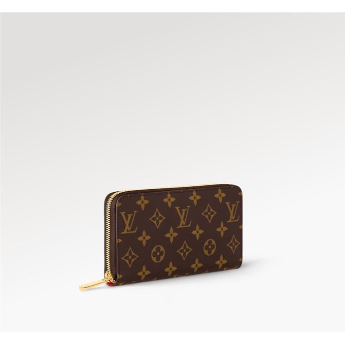 Louis Vuitton Monogram Zippy Long Wallet Coquelicot Red