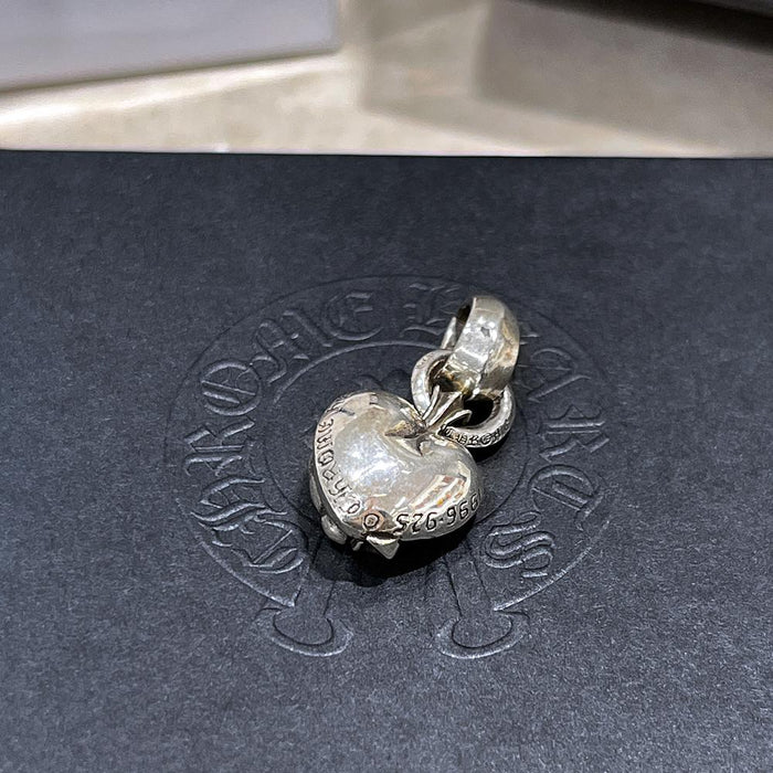 Chrome Hearts Silver Heart Charm 925 Pendant Unisex