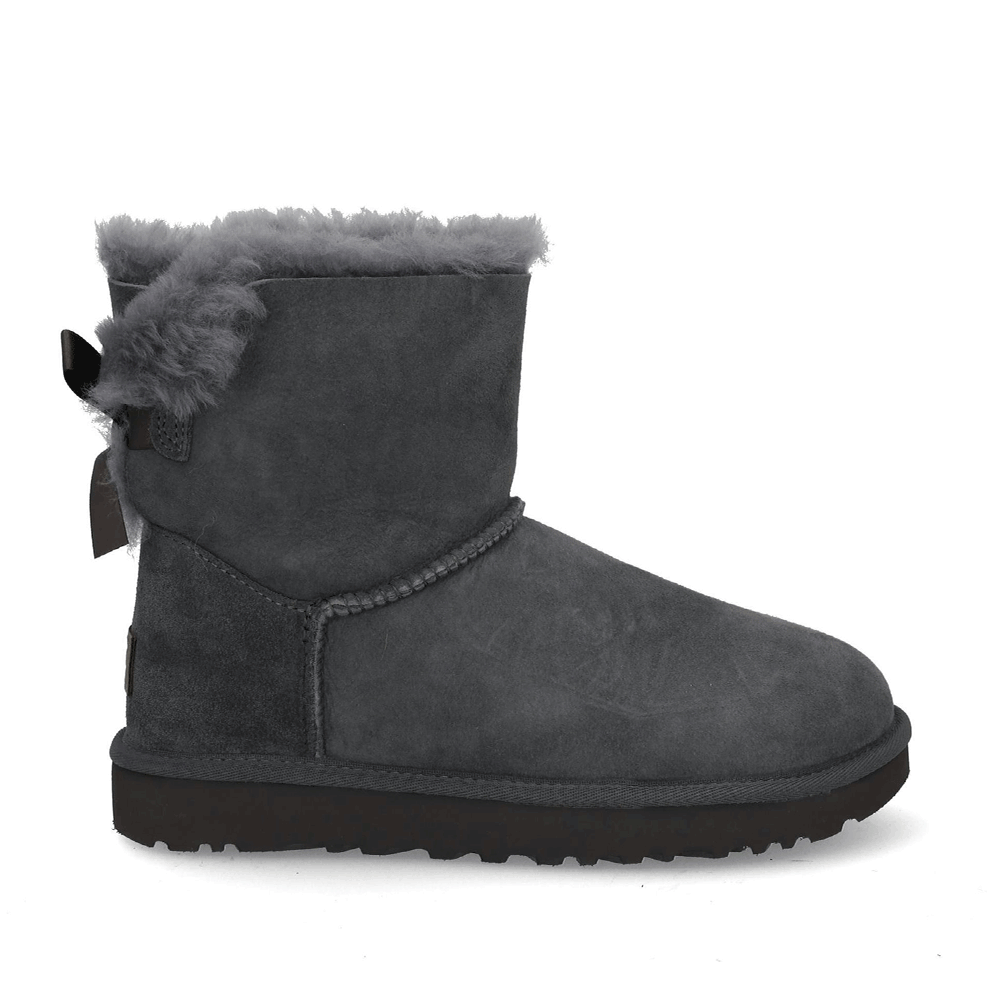 Ugg Mini Bailey Bow II Boots Women Obsidian 1016501