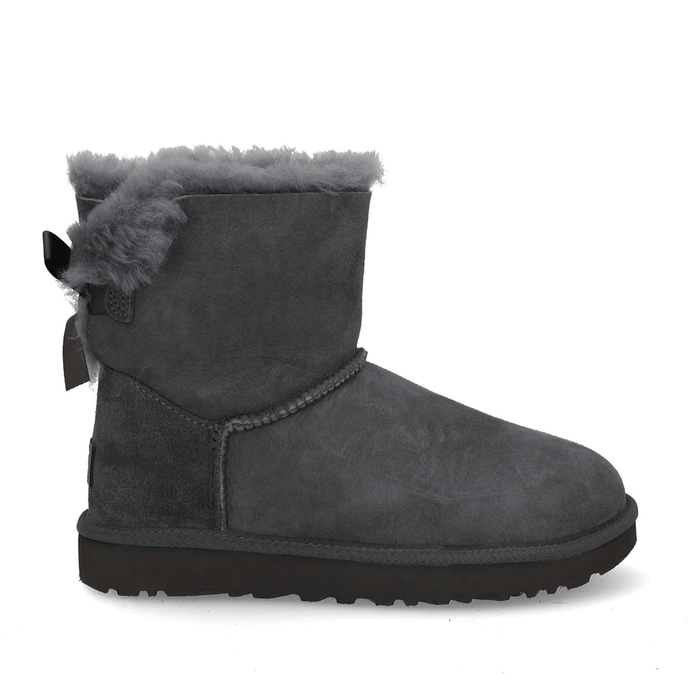 Ugg Mini Bailey Bow II Boots Women Obsidian 1016501