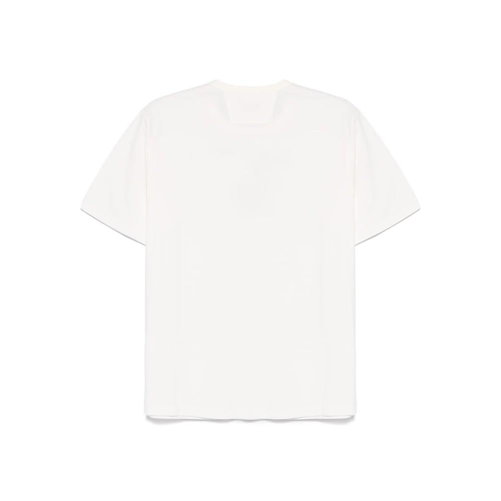CP Company Logo Print Short Sleeve T-Shirt for Men White Cotton