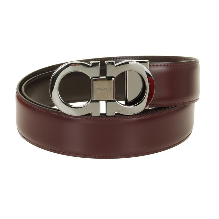 Ferragamo Reversible Gancini Leather Belt 67 9535 0778226