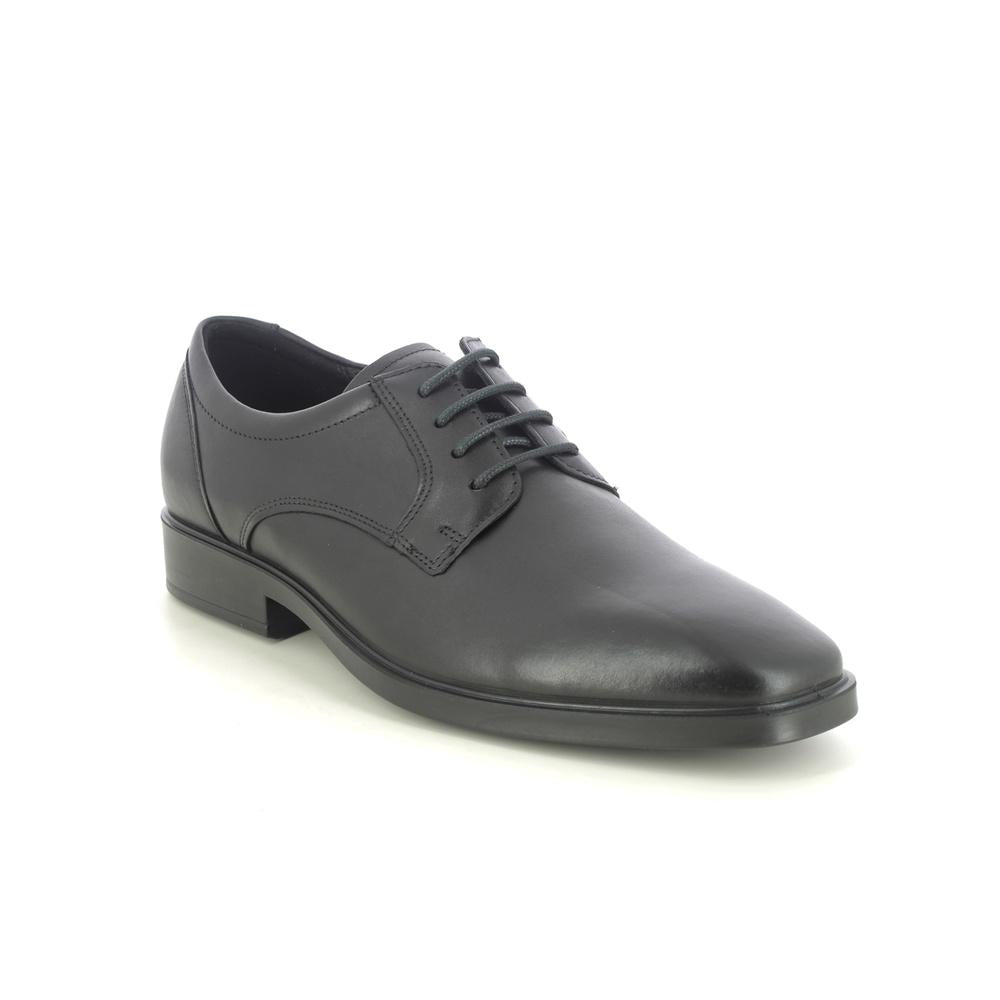 ecco Leather Lace-Up Oxford Shoes Black Men’s Dress Shoes