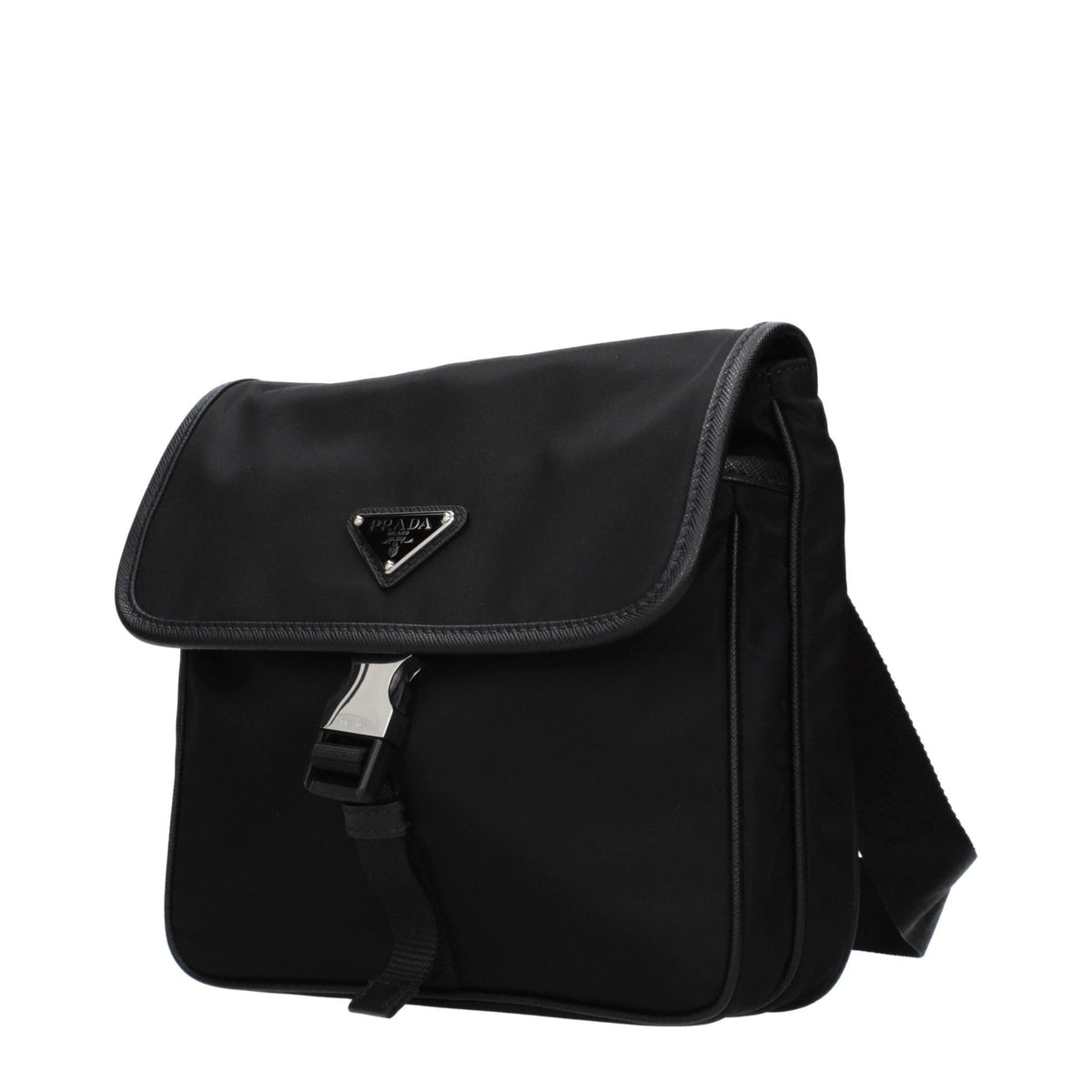 PRADA Black Nylon Crossbody Bag