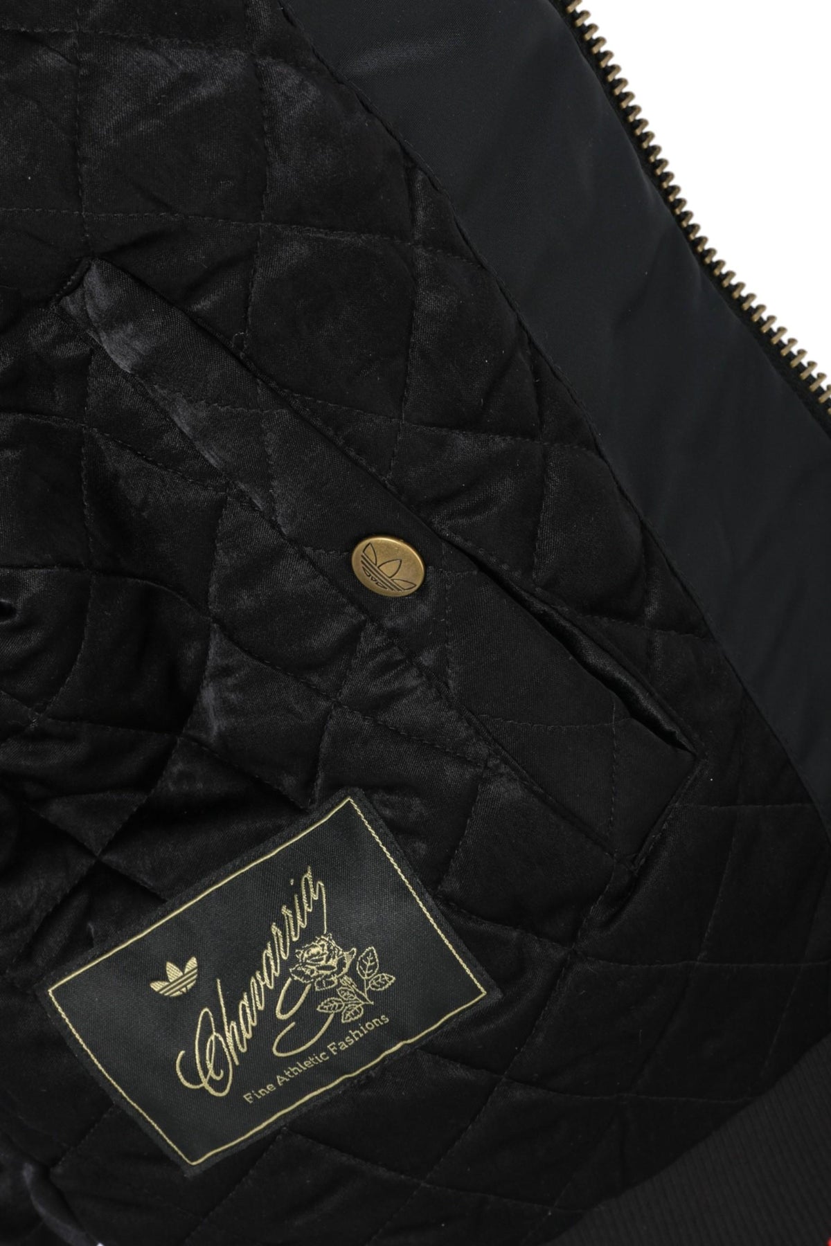 WILLY CHAVARRIA adidas x Willy Chavarria Black Satin Bomber Jacket