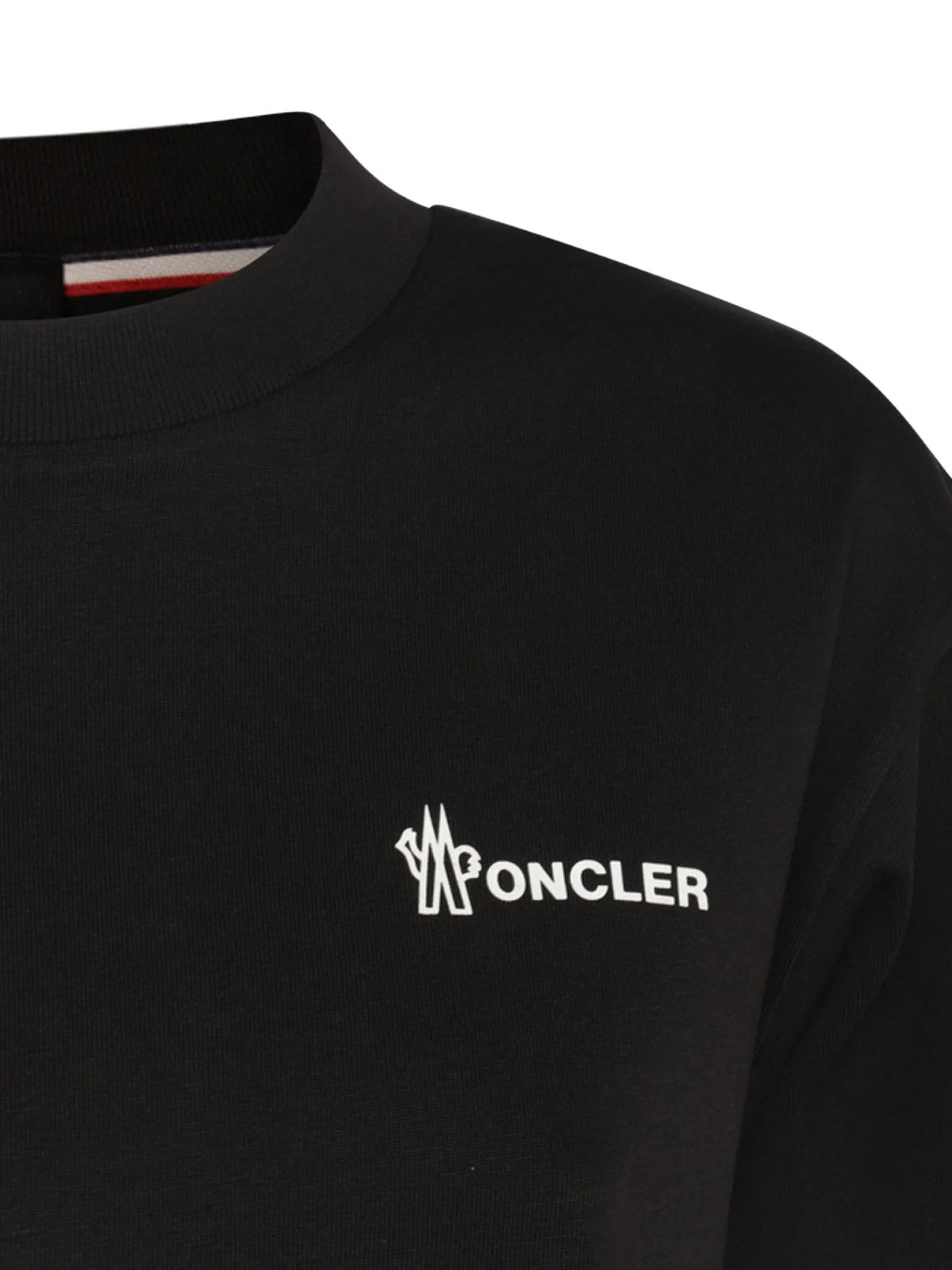 Moncler Black Short Sleeve Cotton T-Shirt