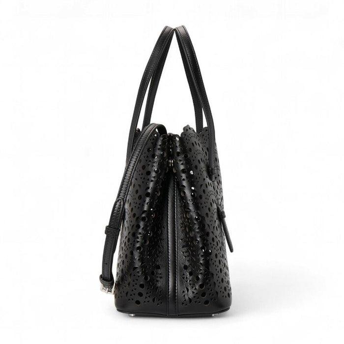 ALAIA Mina 25 Women’s Black Leather Tote Bag