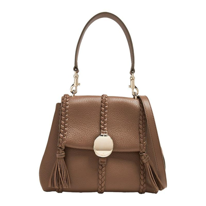 Chloe Penelope Small Shoulder Bag Brown Leather