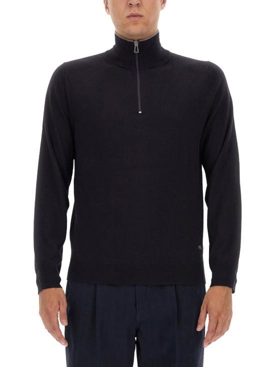 Paul Smith Blue Turtleneck Knit Sweater for Men M2R203 YL2186149