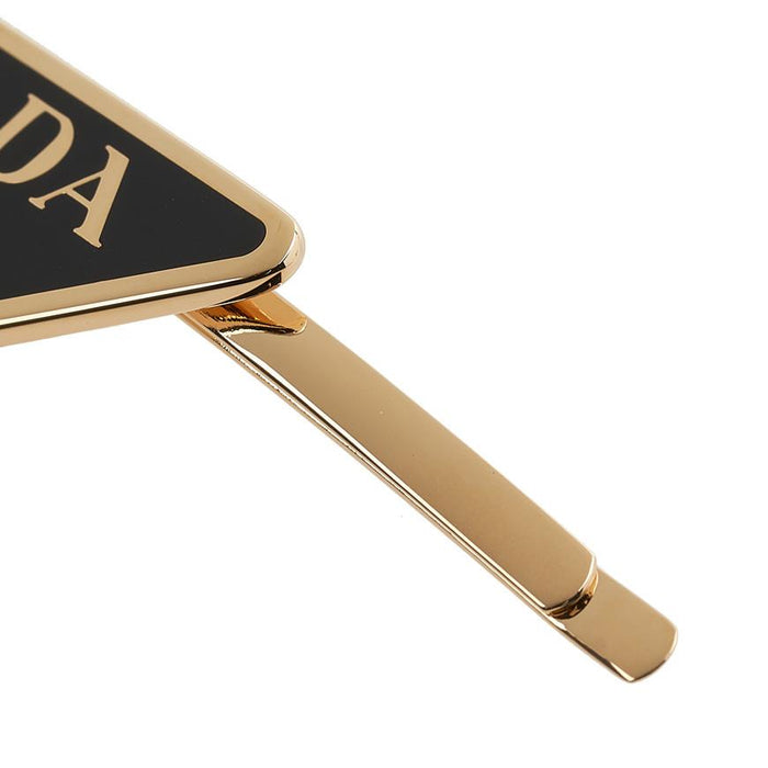 PRADA Triangle Logo Hair Pin for Women