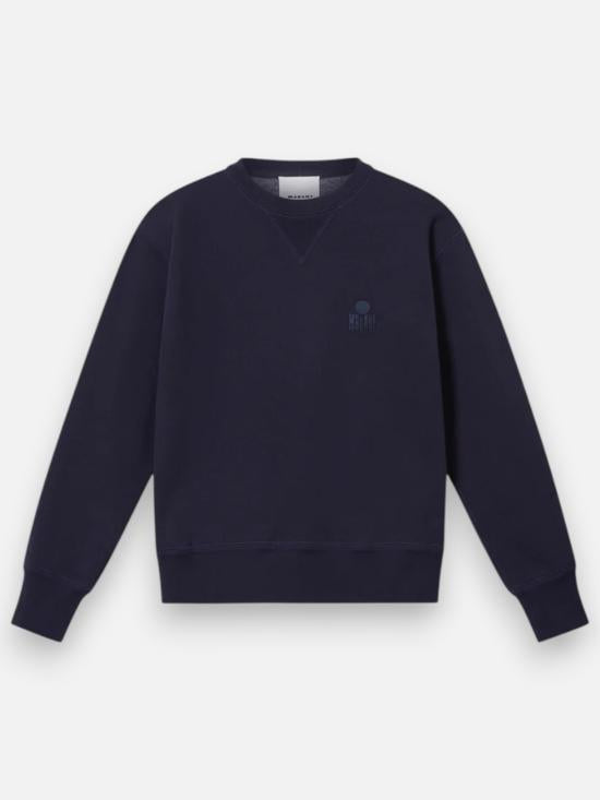 Isabel Marant Mike Logo Sweatshirt for Men SW0030HA D1M05H 30NA NAVY DOM