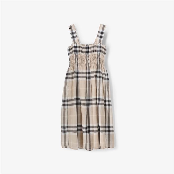 BURBERRY Delilah Check Sleeveless Mini Dress