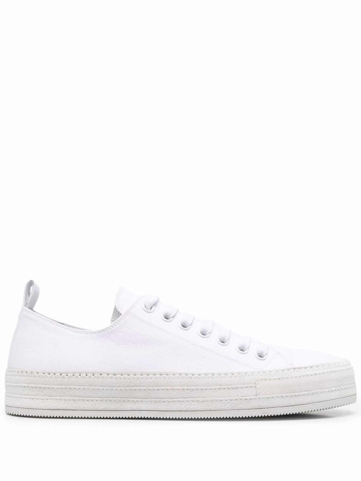 Ann Demeulemeester Men's White Denim Low Top Sneakers 2201 M N03 185 001