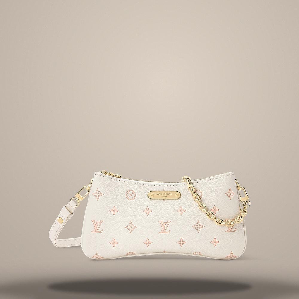 Louis Vuitton Pochette Liv Shoulder Bag Milky White Peach M27741