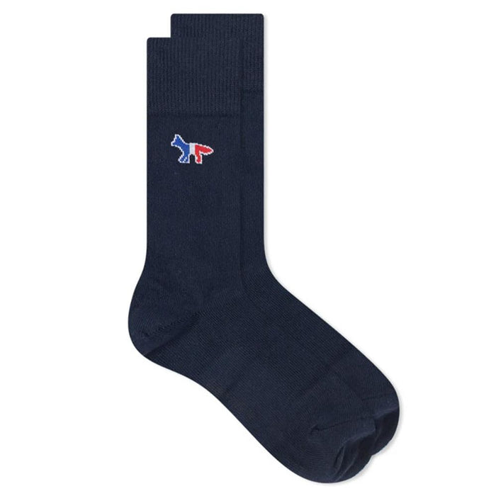 Maison Kitsune Tricolor Fox Logo Socks AU06400KT0010 P480