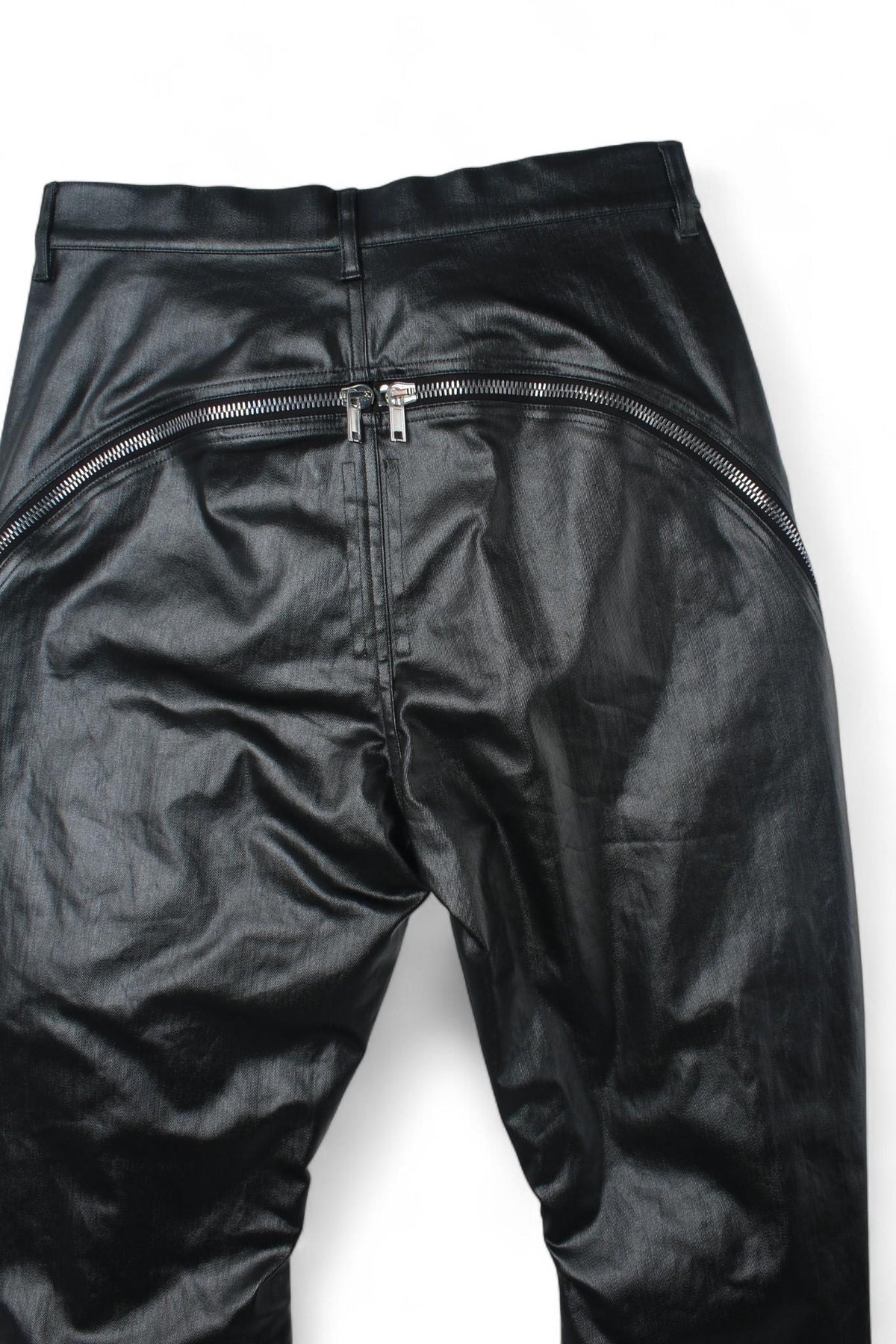 Rick Owens Black Coated Stretch Denim Jeans RU01D3343 SCT 09