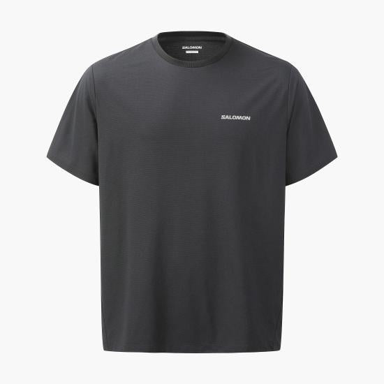 SALOMON Black Short Sleeve T-Shirt for Men S263001 RTS73