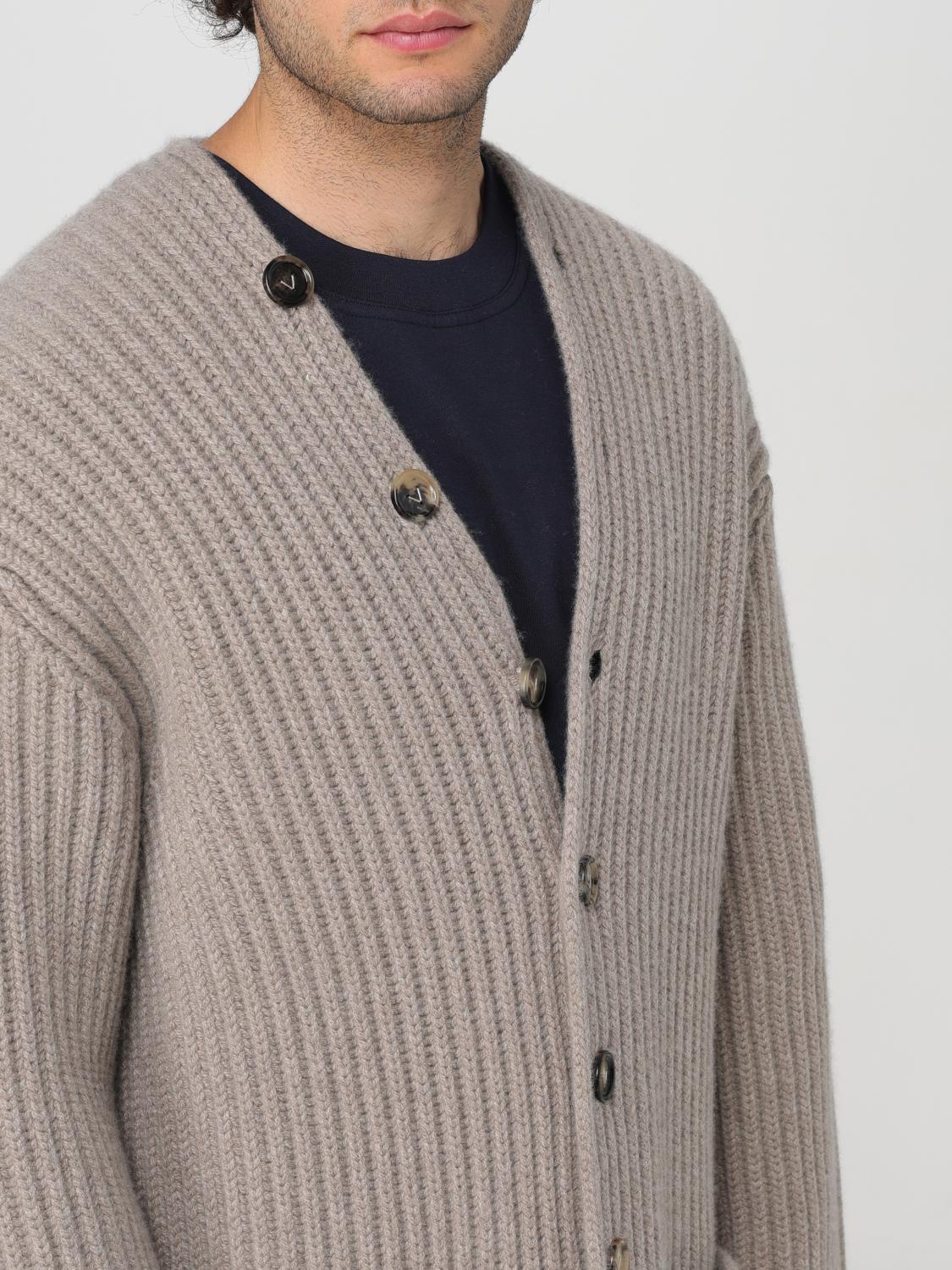 Bottega Veneta Gray Wool Zip-Up Cardigan