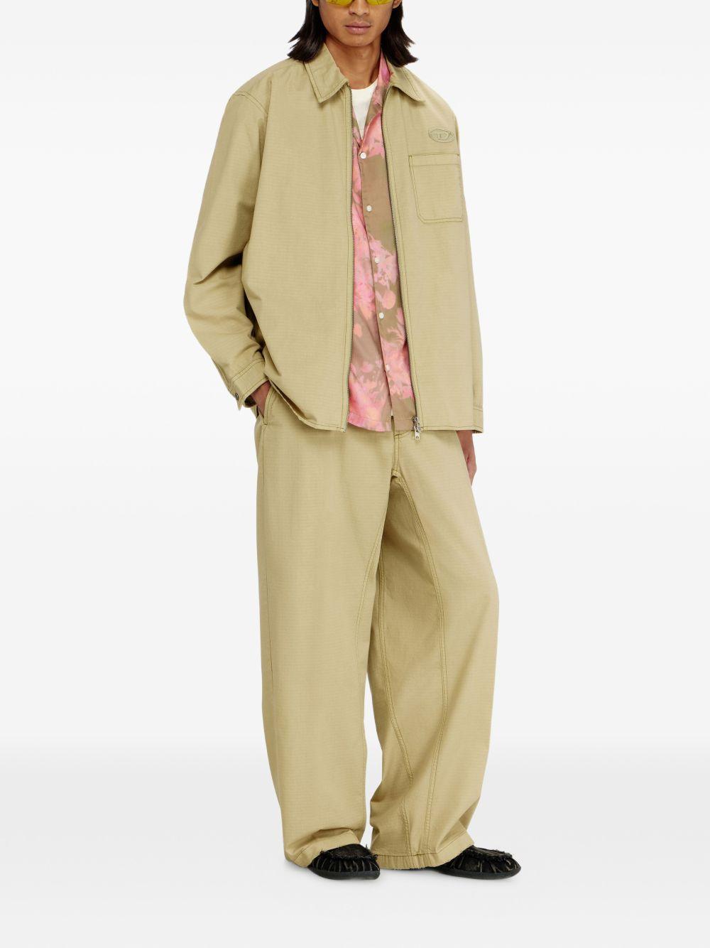DIESEL Black Cropped Pants for Men