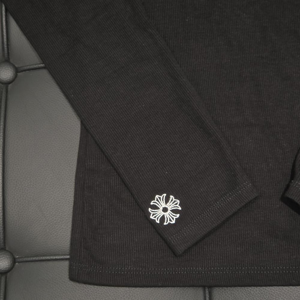 Chrome Hearts Black Knit Long Sleeve T-Shirt