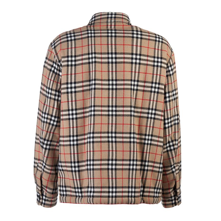 BURBERRY Men’s Embroidered Wool Blend Shirt Jacket 8043839 M CALMORE A7028