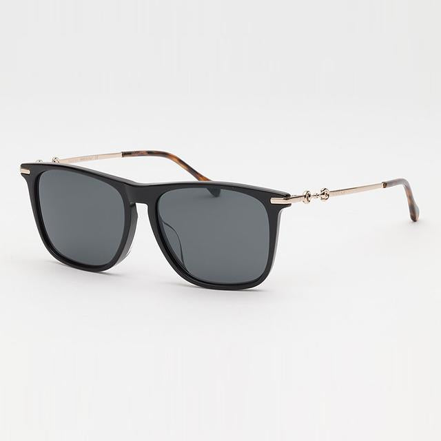GUCCI Black Acetate Asian Fit Unisex Sunglasses