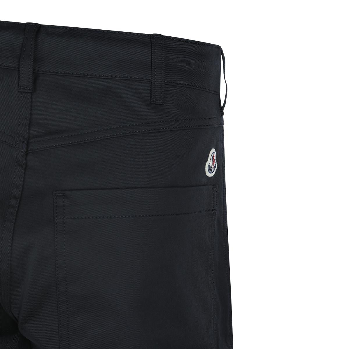 Moncler Black Wool Blend Tailored Suit Pants