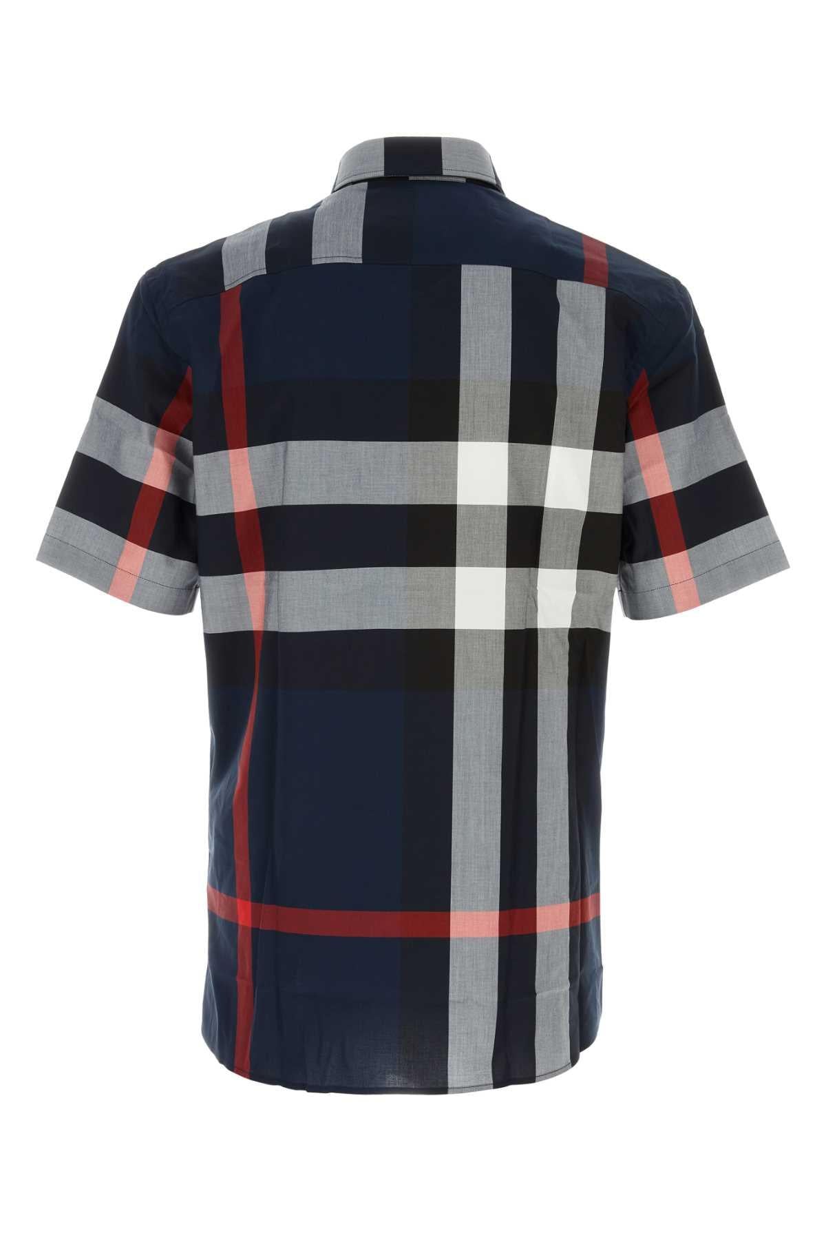 BURBERRY Short Sleeve Shirt Black Cotton Men's