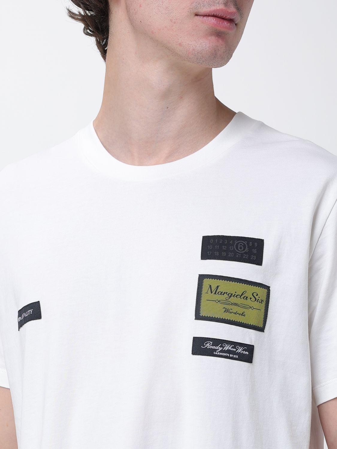 Maison Margiela Short Sleeve Cotton T-Shirt White Men