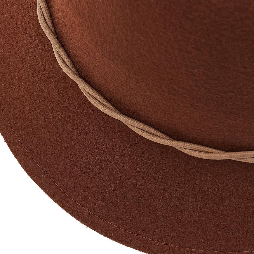 HELEN KAMINSKI Women’s Helene Cloche Hat FW24 HAT51844 DEEP CUOIO
