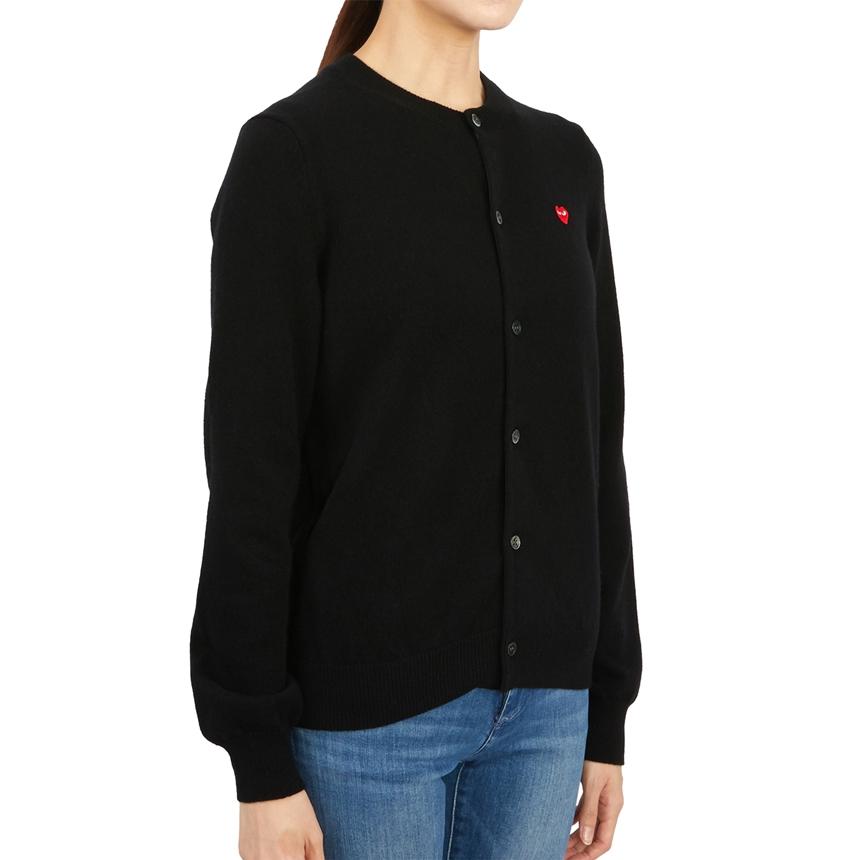 Comme des Garcons Mini Red Heart Logo Women’s Cardigan AZ N079 051 1