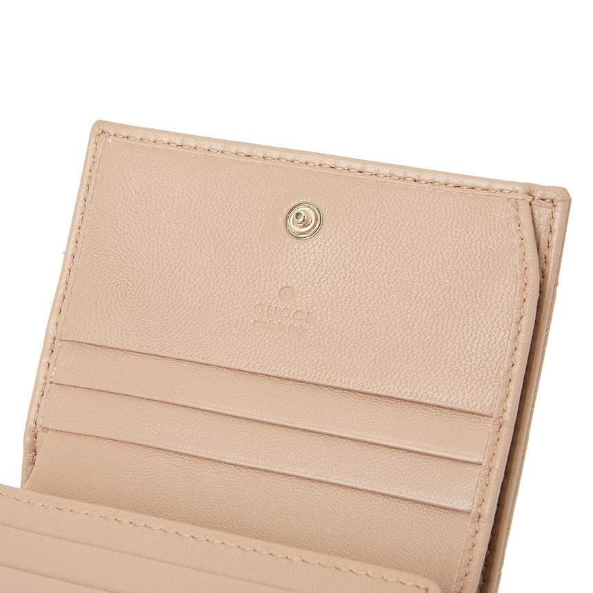 GUCCI GG Marmont Leather Women’s Bifold Wallet Pink