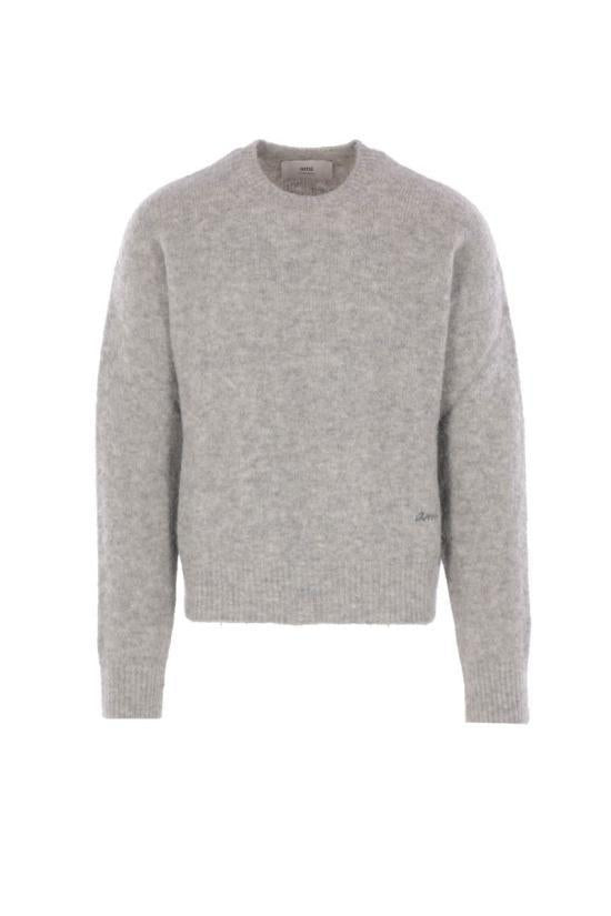 AMI Alpaca Crewneck Sweater for Men HKS824 KN0021 050