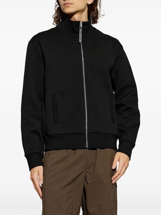 GIVENCHY Black Wool-Blend Zip Jacket for Men