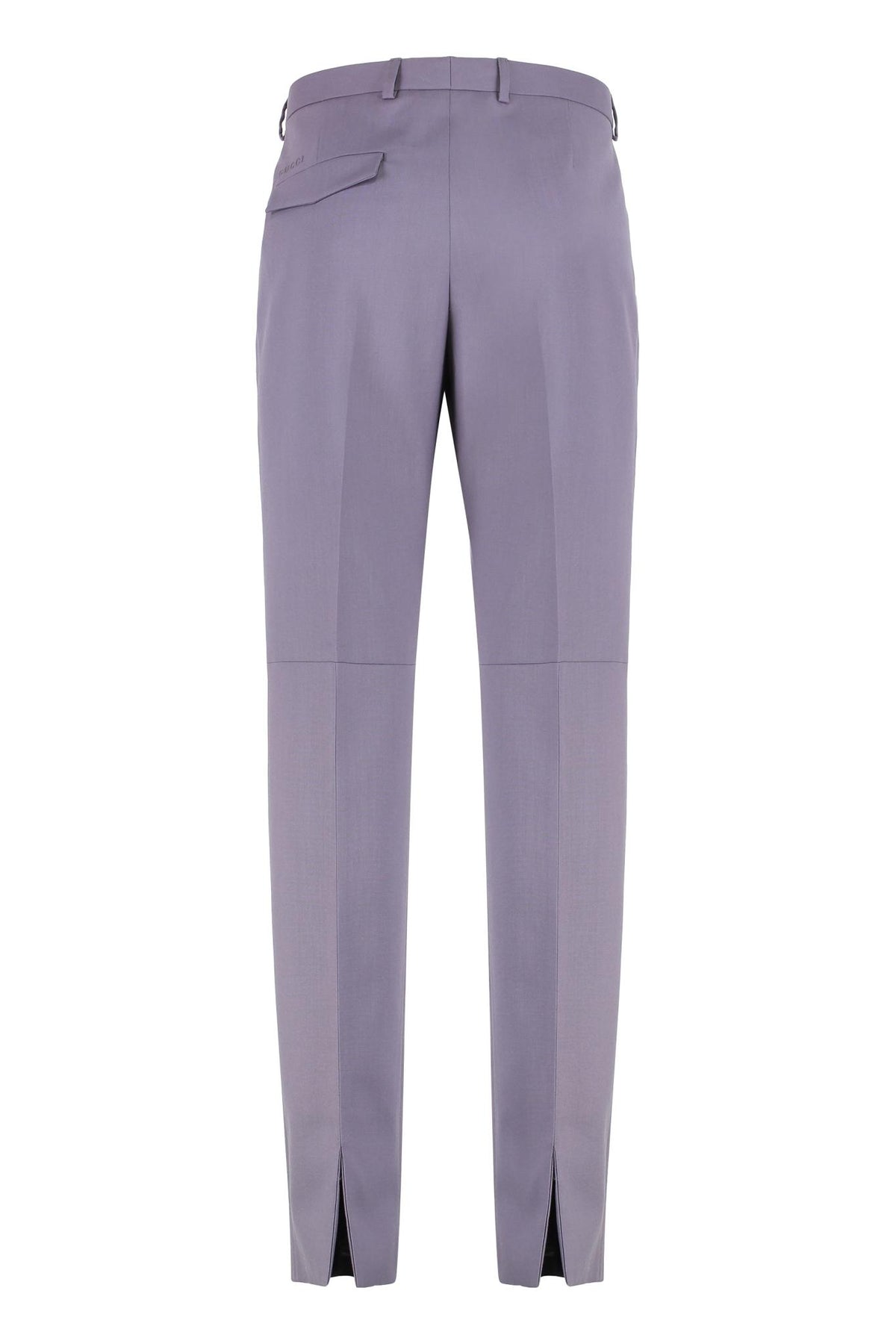 GUCCI Wool Trousers Men’s Suit Pants Navy