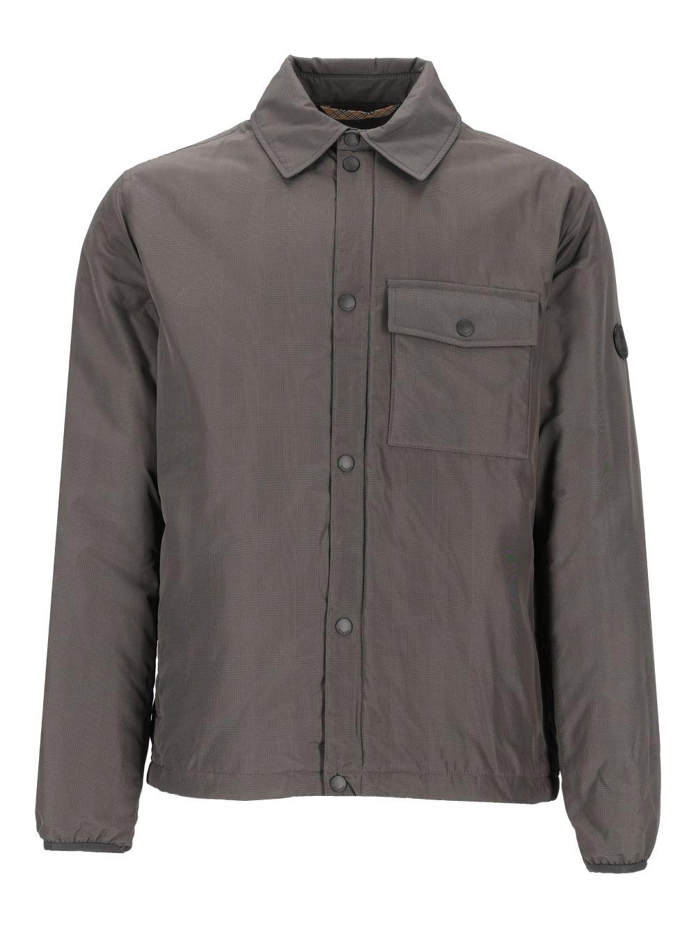 BURBERRY Brown Cotton Zip-Up Jacket for Men