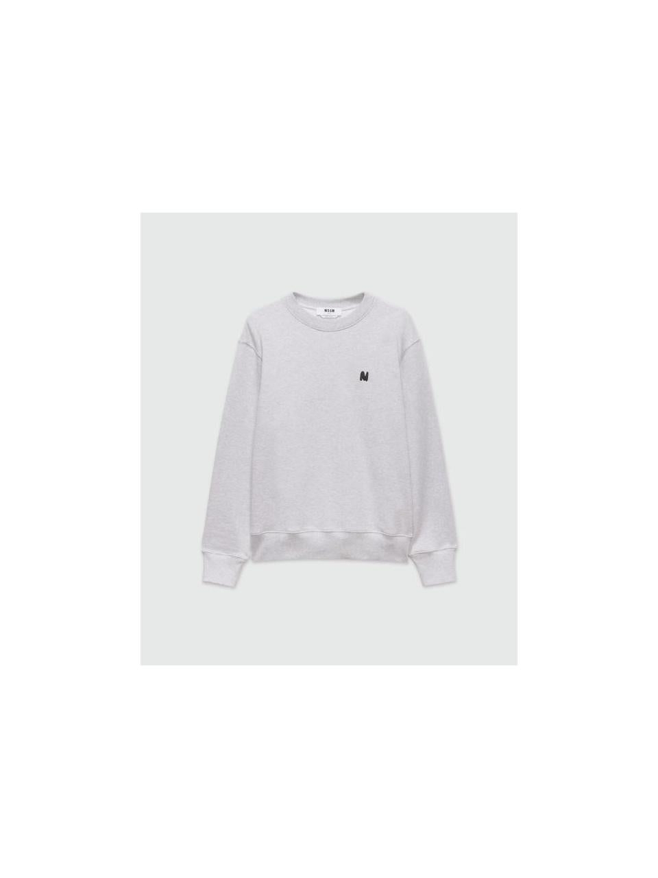 MSGM M Wave Logo Embroidered Jersey Sweatshirt 3940MM123 257793 95