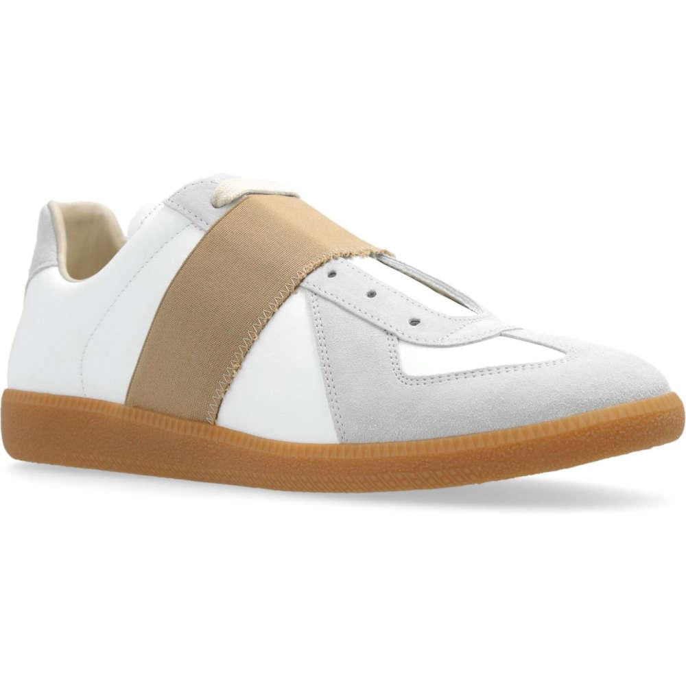 Maison Margiela White German Army Band Low-Top Sneakers