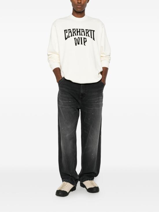 CARHARTT WIP Men's Round Neck Knit Sweater I036847 0D3XX WAX BLACK DOM