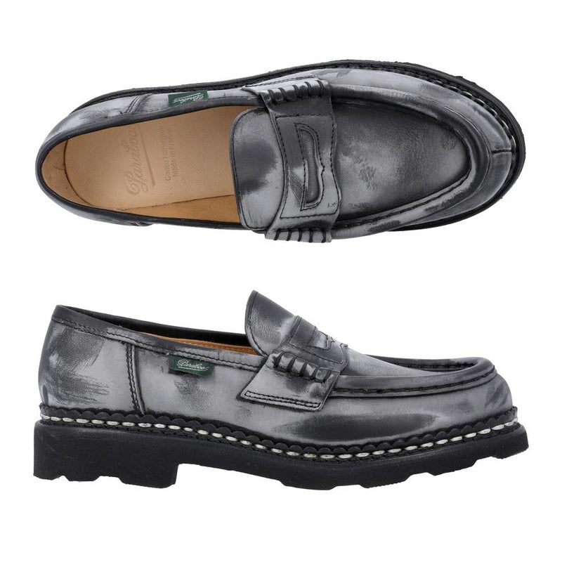 PARABOOT Orsay Penny Loafers Women’s Black Leather