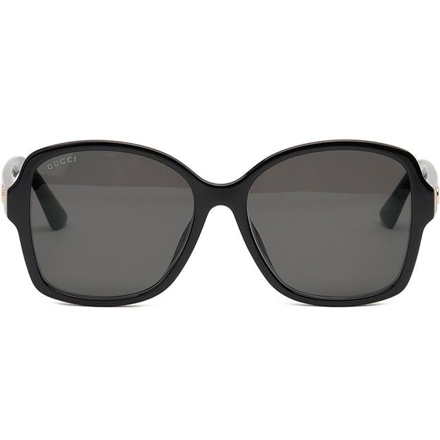 GUCCI Black Acetate Asian Fit Unisex Sunglasses GG0765SA 002