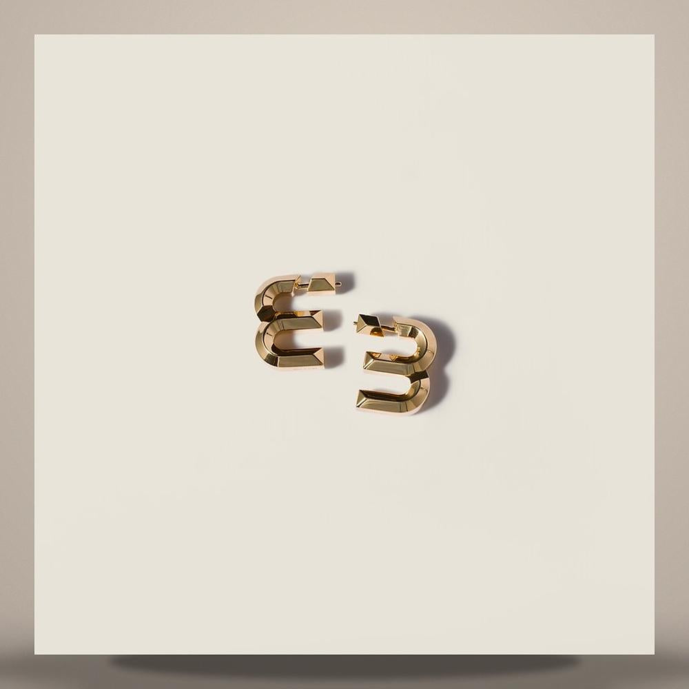 Miu Miu Metal Hoop Earrings 5IO505 2G9R F0056