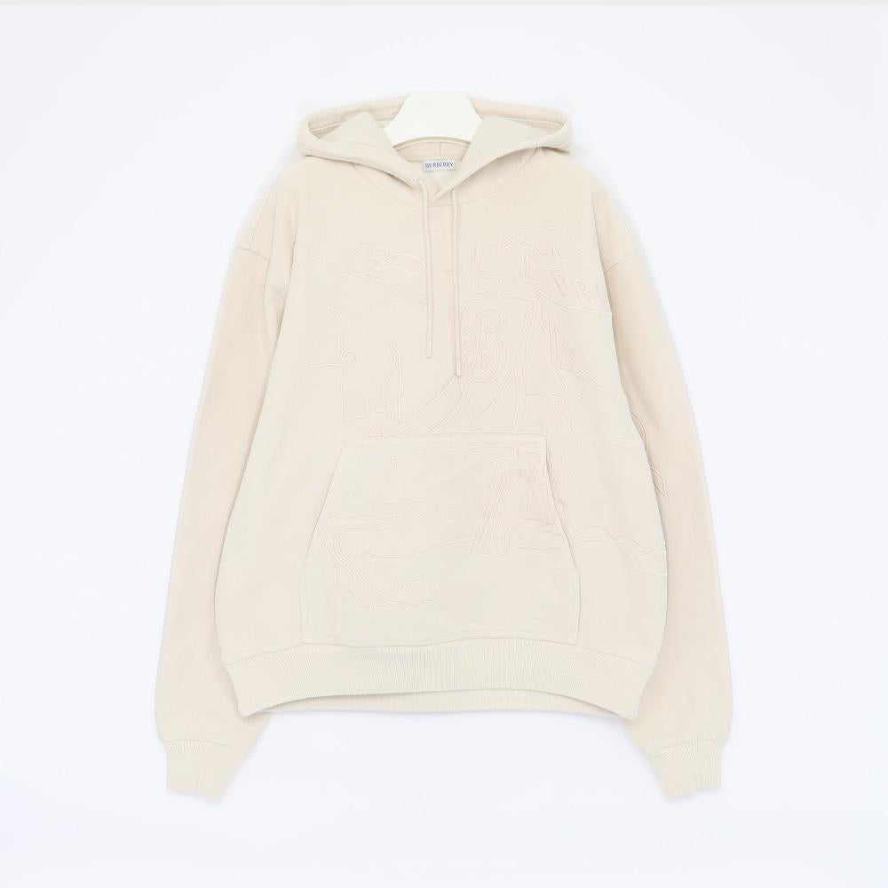 BURBERRY Big Knight Embroidered Logo Mens Sweat Hoodie 8099562