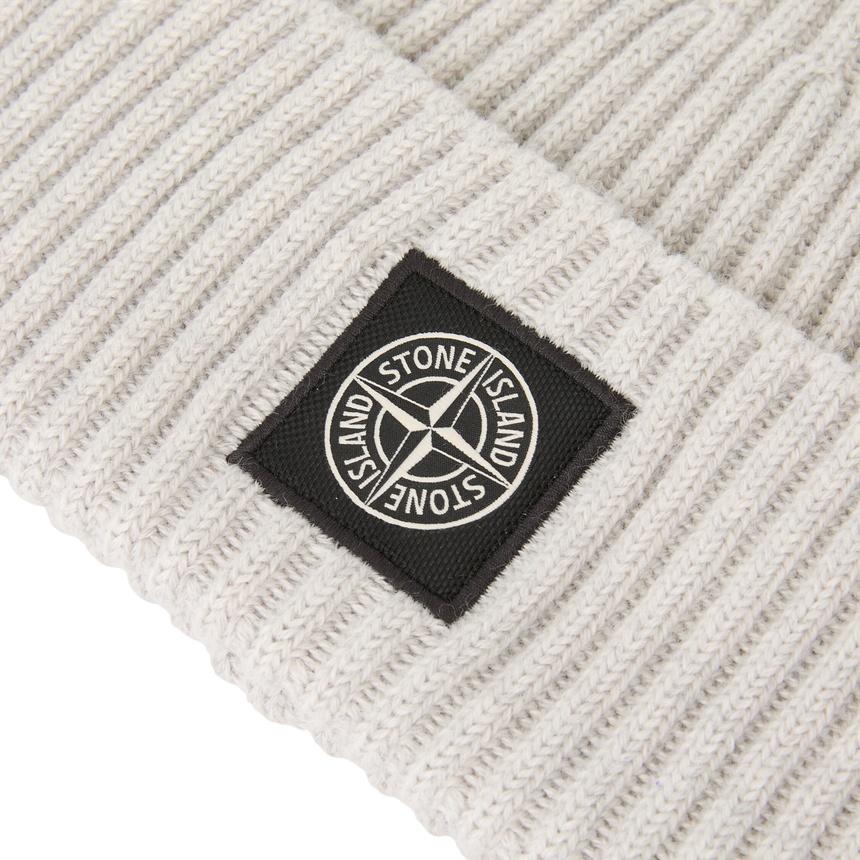 STONE ISLAND Unisex Rib Knit Beanie Hat V0M95 S00C3 Navy