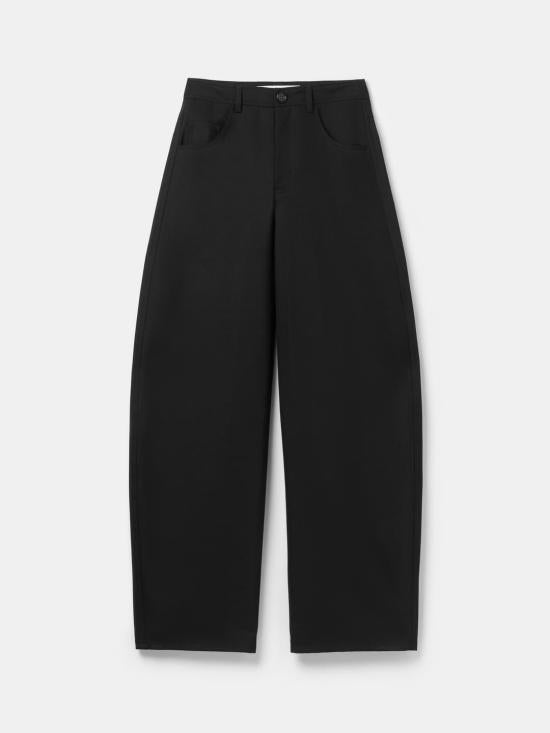 Séfr Fine Black Wool Suit Trousers Gino