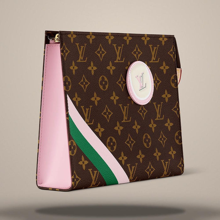Louis Vuitton Monogram Coated Canvas Toiletry Pouch Crossbody Bag M25820