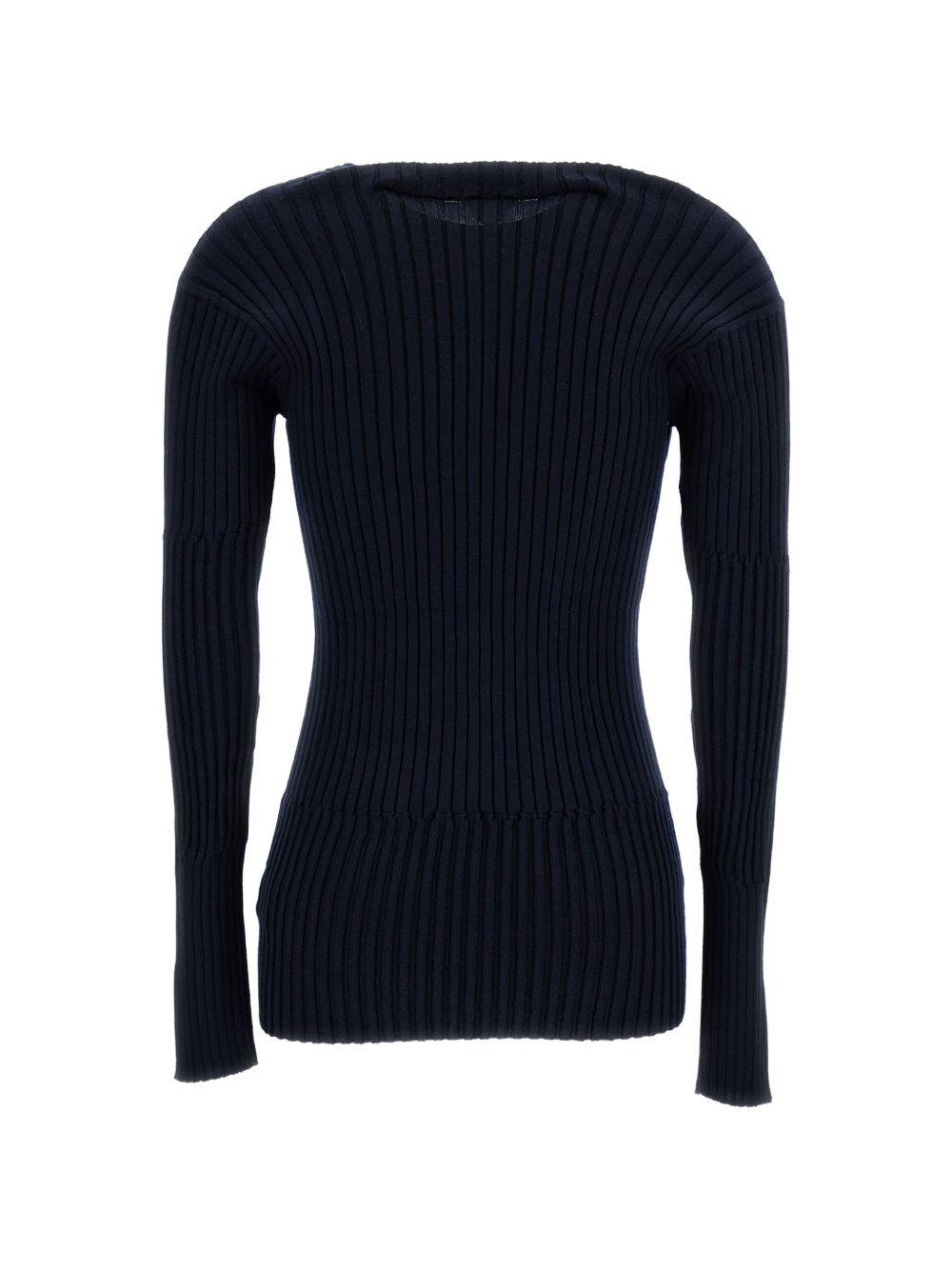 Bottega Veneta V-Neck Knit Sweater SS26 Beige Wool