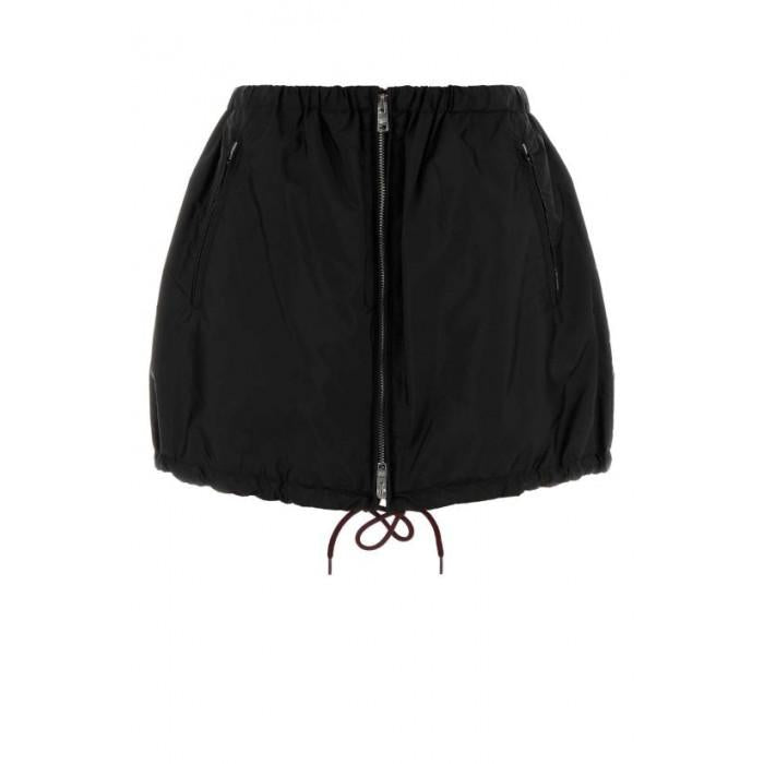 PRADA Re-Nylon Drawstring Mini Skirt 21X053 1WQ9 F0002