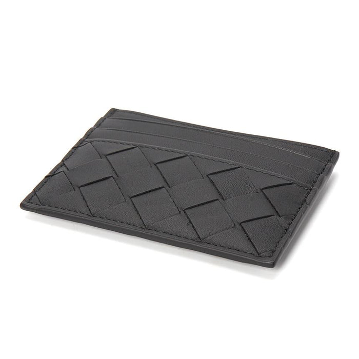 Bottega Veneta Intrecciato Woven Leather Men's Card Holder